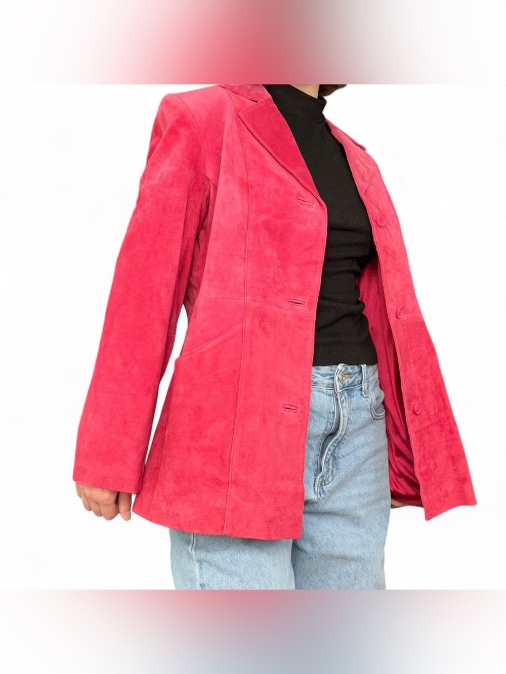 Vintage NWT genuine suede leather blazer